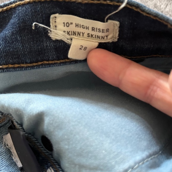 🍂High Riser Skinny Fray Crop Jeans - Picture 10 of 14
